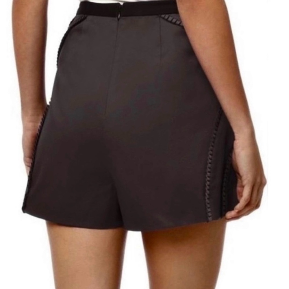 NEW REISS GREY HIGH-WAISTED SHORTS - Picture 4 of 5